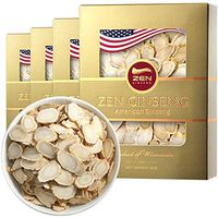 Wisconsin Ginseng Slice — Big Slice 4oz/Box (4boxes) Performance & Mental Health for Men & Women/ZEN Ginseng USA
