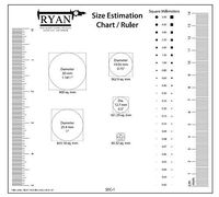 SEC-01 Size Estimation Chart (Transparency) with Ruler