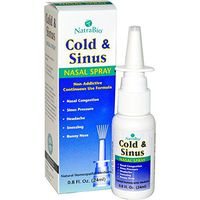 Natra-Bio Cold and Sinus Nasal Spray Liquid, 0.8 Ounce - 3 per case.