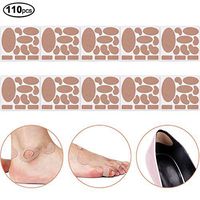 110pcs Adhesive Moleskin Fabric Flannel Heel Pads for Feet Blister Protection Padding-10 Shapes