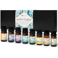 Premium Quality Essential Oils Set - Top 8 Essential Oil Starter Kit - 100% Pure Highest Quality Essential Oil Set for Diffuser - Essential Oil Kit & Recipe Ideas
