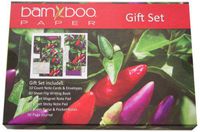 CQ Green Planet Products Bamboo Stationery Gift Set, Peppers