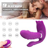 Wearable V+ibrator M+a+ssager for Women Couples Wireless Remote Control Vibrating 9 Vibration Frequencies USB Rechargeable Waterproof Medical Silicone