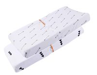 Knlpruhk Changing Pad Cover Set 2 Pack 100% Jersey Knit Cotton Ultra Soft Stretchy Baby Girl Boy Grey Arrows and Black Triangles for a Standard Baby Change Pad