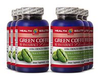 Oat Bran Tablets - Green Coffee Bean Extract Cleanse - Liver Supplement 6 Bottles 360 Capsules