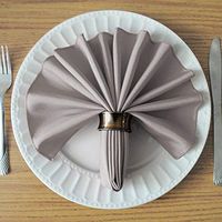 UNIWARESAL Pure Cotton Napkins 16 inch for Dinner Table, Restaurant, Wedding, and Regular Home Uses Ultra Soft Cotton Fabric Pack of 20 - Light Grey