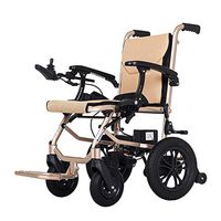 LiRongPing Fast Folding Electric Wheelchair, Electric Wheelchair with Handbrake Function, Ultra-Light Electric Wheelchair, Can Take The Plane