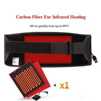 DZX Electric Heating Pad for Waist Abdomen Back,USB Heated Belt for Back Pain 3 Temperature Setting, Portable and Washable,Black-M