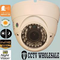 HD TVI 1080P Dome Camera 2.4MP Sony CMOS Varifocal 2.8-12mm SMD IR, WDR HD-TVI