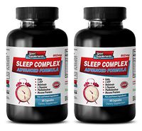 5-htp Bulk - Sleep Complex Advanced Formula - 952MG - Wellness Formula Supplement - 2 Bottles (120 Capsules)