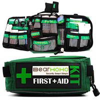 Qnlly Handy First Aid Kit Bag 165-Piece Lightweight Emergency Medical Rescue Outdoors Car Luggage School Hiking Survival Kits,Bag and Medical Kits