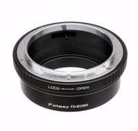 Fotasy Canon FD Lens to Canon EF-M Mount Adapter, FD EF-M, FD EOS M Adapter, EF M FD Adaptor fits Canon FD FL Lens & Canon EOS-M Mirrorless Cameras M1 M2 M3 M5 M6 M6 Mark II M10 M50 M100 M200