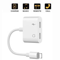 XS Adapter, for 7 8 X XS Max XR Splitter Charger, Lightening to 3.5mm Aux Earphone Jack Adaptor, Charging Cable Audio, Support all iOS System