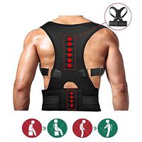 Dragon Honor 2019 Posture Corrector Brace Shoulder Back Support Belt for Men Women Supports Belt Shoulder Posture (Black, M)