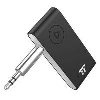 TaoTronics Bluetooth Receiver, 15 Hour Hands-Free Car kit, APTX Stereo, Wireless Audio Bluetooth 4.2 Car Adapter, Auto on Once Plugged to Power