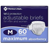 Member's Mark Total Protection Adult Briefs for Men & Women, Large (48 ct.)