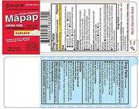 Mapap Extra Strength 500mg Caplets - 100 CT