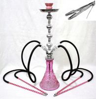 Sale 4 hose 26" Pink Hookah shisha nargila hookas narguile nargile vase pipes