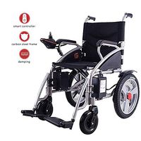 Sxxiis Electric Wheelchair, 360 ° Joystick Lithium Battery Lightweight Folding Transport Wheelchair Chair, Electric Wheelchairs for Adults Elderly, Rollator Walker with Seat,12ah