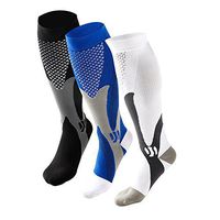 Ruzishun Compression Socks for Men & Women(3 Pairs),20-30 mmHg (Blending,L/XL,3Pairs)