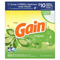 Gain HEC Ultra Original Powder Laundry Detergent, 80 Loads, 91 Oz