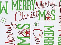 Religious Wrapping Paper for Christmas (Red/Green Manger Merry Christmas) Gift Wrap), 24" x 20 FT ROLL