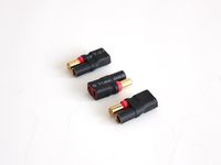 3 PCs 5.5MM Bullet Banana HXT To Female T-Plug Deans Connector Adapter No Wires