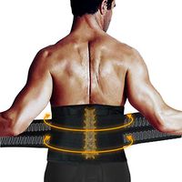 Lumbar Brace, Lower Back Brace, LEMBO DIRECT Lumbar Back Support Belt for Men & Women - Compression Belt Adjustable Straps Waist Trainer with Breathable Mesh Design for Back Waist Pain Relief (39-50″)