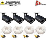 Q-See 1080p HD Bullet Security Camera 4-Pack: 2MP, 3.6mm Lens, 24 IR LEDs up to 80ft, 2D-DNR, BLC, AGC, IP66 - QCA8050B