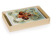 Pack of 50, 8.5 x 5.5 x 1.5"Clear Lid Boxes w/Kraft Bases Perfect for Greeting Cards, Stationery, Packaged Gourmet Products & Bath & Body
