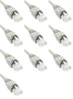 Ultra Spec Cables 3 Ft (3ft) Cat5e Ethernet Network Patch Cable (10 Pack) Gray