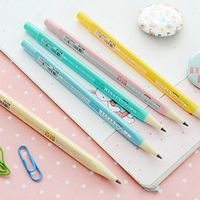 12 pcs/Lot Knock type Mechanical pencils for drawing kids 2B 0.5mm pencil Cute stationary Office school