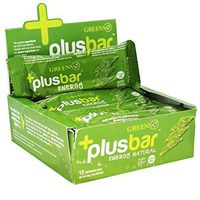 Greens+ Plusbar Energy Natural | Gluten Free Energy Bar | Organic Greens | Non GMO | Vegan | 12 Bars