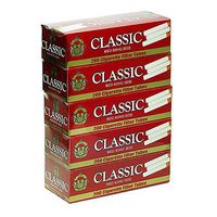 Classic Red Full Flavor King Size - 3 Boxes - 200 Tubes Per Box Tobacco Cigarette RYO w/Free General Valyou Doob Tube