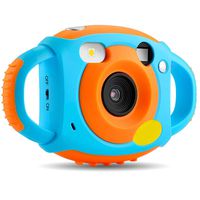 AMKOV Kids Camera Digital Camera for Kids Video Dual Camera 1.77 HD Color Screen 5 MP Rechargeable Camera for Kids,Gift for 3-8 Years Old Girls Boys Party Outdoor