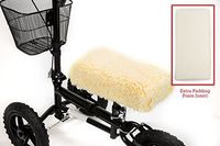 azoob Universal Knee Walker Knee Rest Cover Cushion with New 1 1/2" Extra Foam Padding and Adjustable Straps