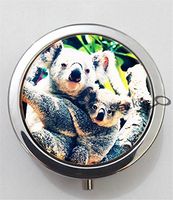 BlackKey Koala 3-Compartment Decorative Pocket Gift Box Case Organizer for Pill, Color 1 -2259