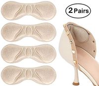 Dr. Shoesert Heel Grips for High Heels, Heel Cushion Inserts for Women and Men, Self-Adhesive Heel Protectors (Beige)