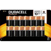 Duracell Coppertop Alkaline D Batteries, 14 Count