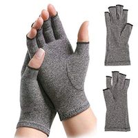 1Pair Arthritis Gloves Compression Joint Finger Pain Relief Hand Wrist Support Brace High Elasticity (Color : L)