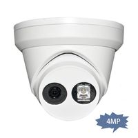 4MP Outdoor PoE IP Dome Camera OEM DS-2CD2343G0-I 2.8mm Turret Network Surveillance Camera CAM-ET04G0-I-2.8mm with SD Card Slot, EXIR 98ft Night Vision, WDR, H.265+, IP67 Waterproof