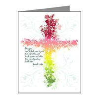 Note Cards (10 Pack) Christian Faith Bible Prayer Cross
