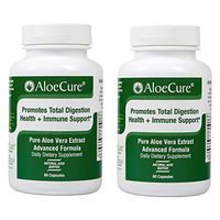 AloeCure Advanced Formula - Twice a Day Aloe Vera Capsule, 2 Pack, 120 Capsules