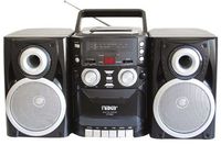 NAXA Electronics NPB-426 Portable CD Player with AM/FM Stereo Radio, Cassette Player/Recorder and Twin Detachable Speakers
