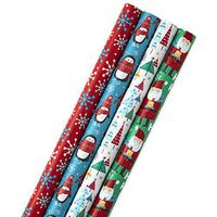 Image Arts Christmas Wrapping Paper with Cut Lines on Reverse, Festive Fun (Pack of 4, 120 sq. ft. ttl)