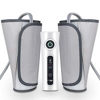 Leg Air Massager for Circulation Sequential Compression Wraps Massager for Calf Arms Foot Built-in Rechargeable Battery Cordless Design