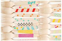 Variety Pack - Disposable Utensils - 20 Wooden Forks