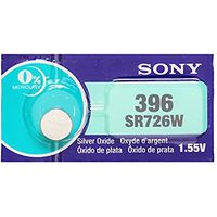 Sony 396 (SR726W) 1.55V Silver Oxide 0% Hg Mercury Free Watch Battery (20 Batteries)