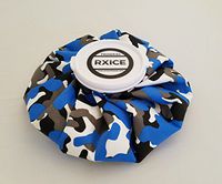 RxICE - 11" Large Reusable Ice Bag - 4" Super Wide Mouth - Hot and Cold Therapy - Blue Camo