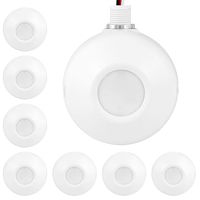 ENERLITES High Bay 360 Degree Passive Infrared (PIR) Ceiling Occupancy Motion Sensor, 1200-2800 sq. ft. Coverage, 120-277VAC, Commercial/Industrial Grade, MPC-50H, 8 Pack